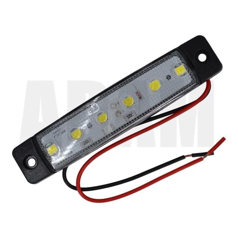12V 24V 6 Led Beyaz Parmak Lamba Su Geçirmez İnce Dizayn Yan İşaret E-Mark Belgeli