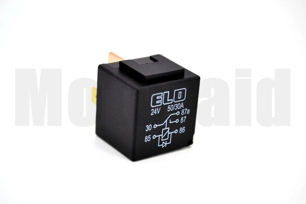 24V 50/30A Diyotlu Güç Rölesi 5 Fişli 87A NO 50A / NC 30A Değiştirme