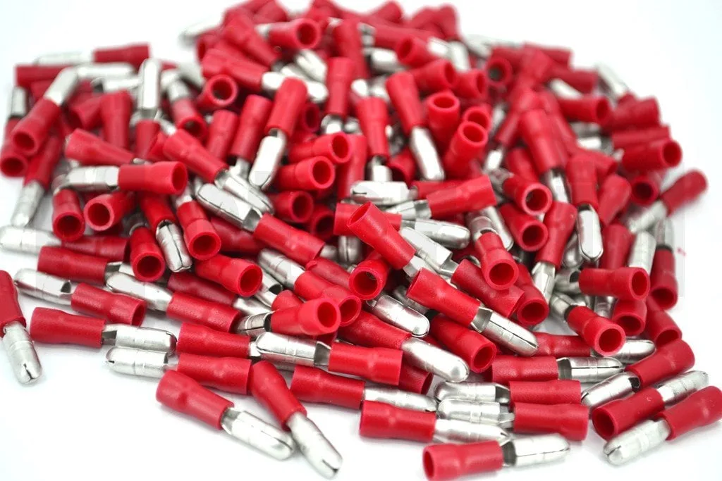200 Adet Yuvarlak Erkek Kırmızı 0,50-1,50mm Kablo Ucu Fiş TPBE-1040