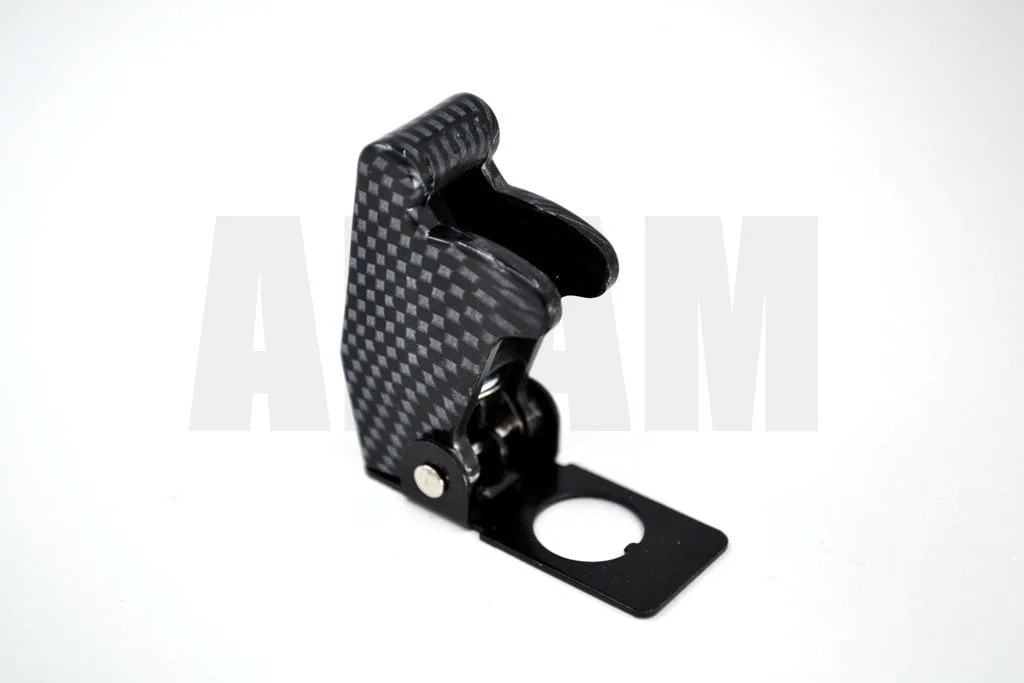 Karbon Dizayn Uçak Anahtar Toggle Switch Emniyet Muhafaza Kapağı Ø12mm