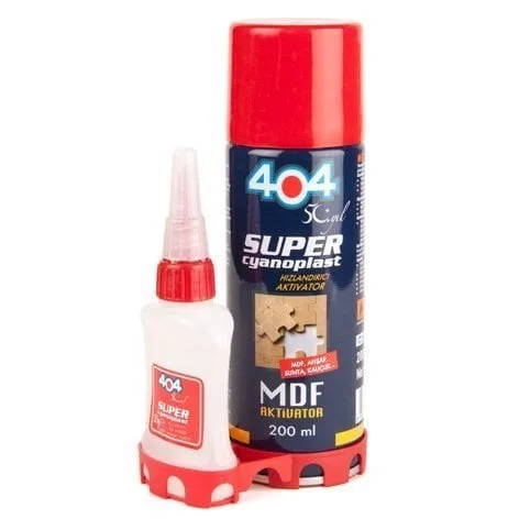 MDF Yapıştırıcı Hızlı Spreyli Kit 200ml Super Cyanoplast SKT 25.09.2026