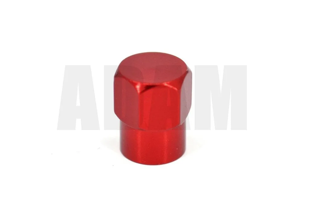 Contalı Aluminyum Sibop Kapağı Metalik Kırmızı