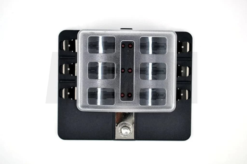 Bıçak Sigorta Kutusu 6 Port İkaz Ledli Etiketli MT-SY06LED