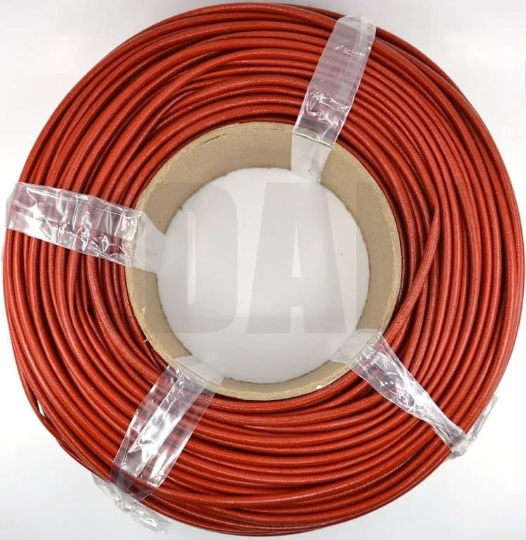 50 Metre 10mm Silikon İzoleli Cam Elyaf H-Sınıf Kahverengi Makaron MT-CM10H