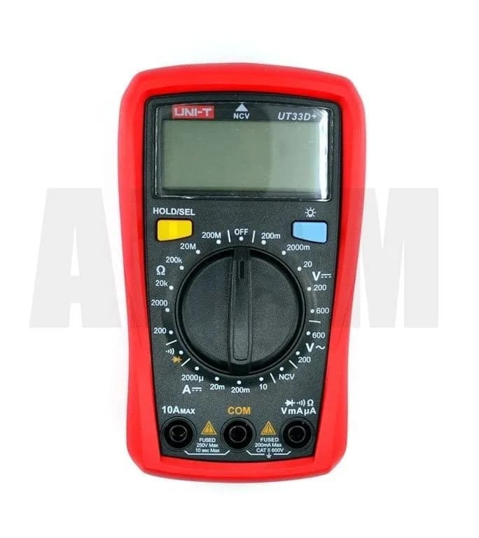 UNI-T UT33D+ Dijital Multimetre - AC/DC Voltaj Ölçer ve NCV Temassız Elektrik Dedektörü