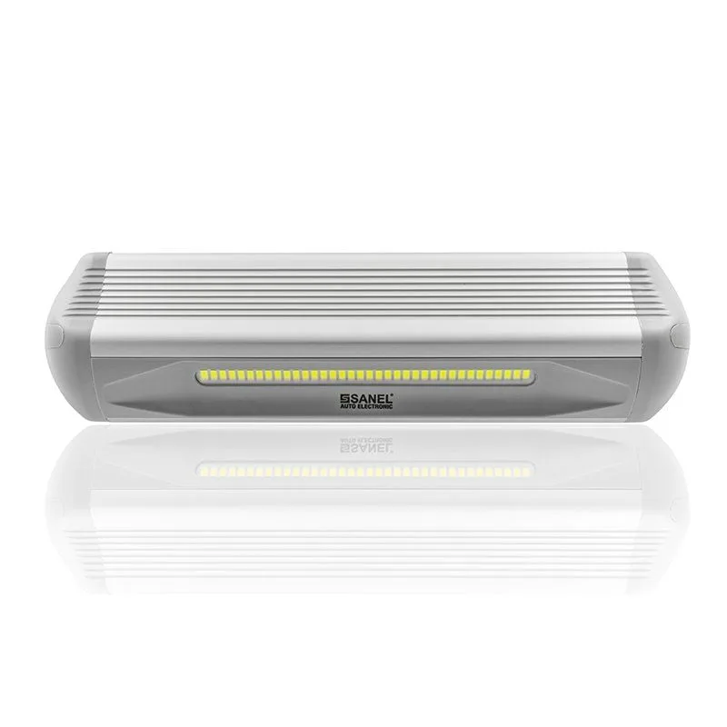 12V-24V DC 36 Watt LED Lamba Su Geçirmez Beyaz Işık Gri Alüminyum Soğutuculu
