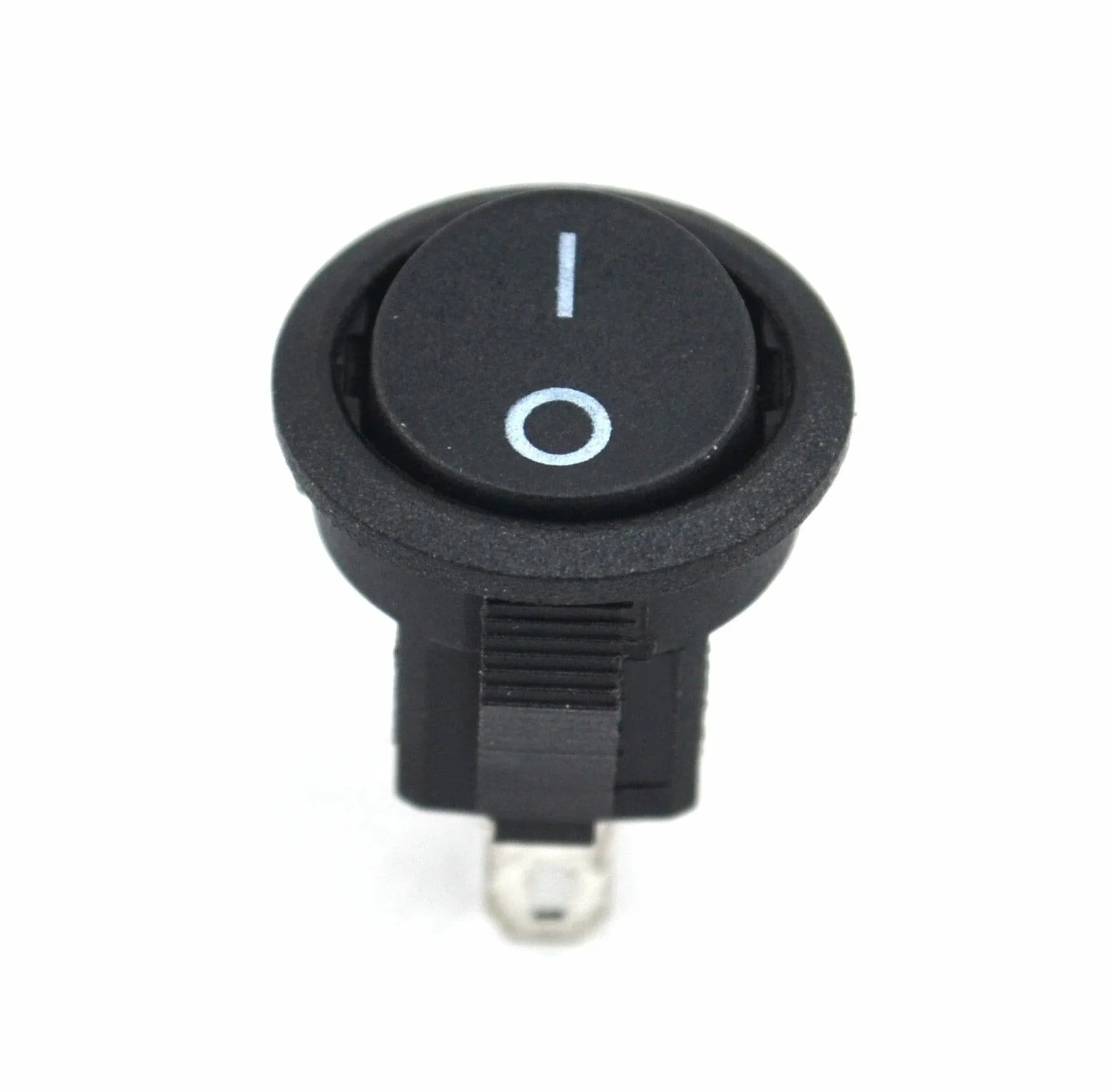 Mini 15mm Yuvarlak Siyah Anahtar 1-0 Rocker MT-ANK33