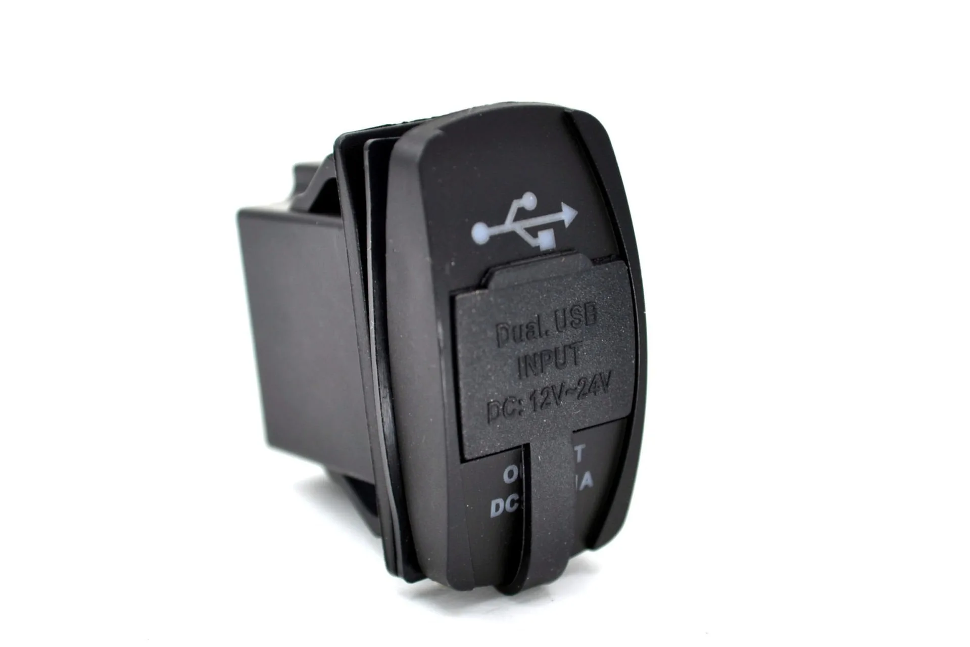 12V 24V DC USB 3,1A Şarj Port Dikdörtgen Kırmızı Işık MT-SK51
