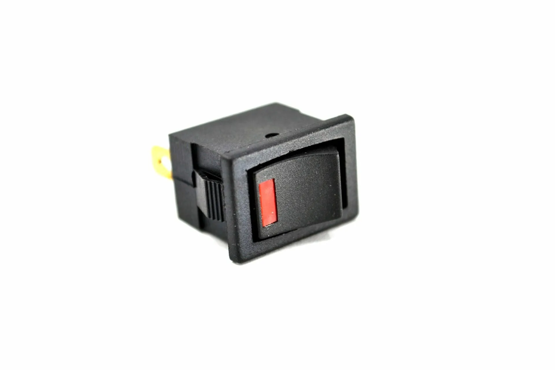 12V Oto Elektrik Anahtarı Kırmızı Ledli Siyah Dikdörtgen 1-0 MT-ANK27