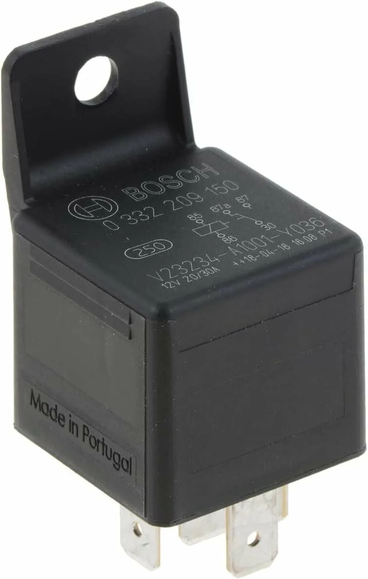 12V 20/30A Çift Platin Mini Röle 5 Fişli Bosch 0332209150