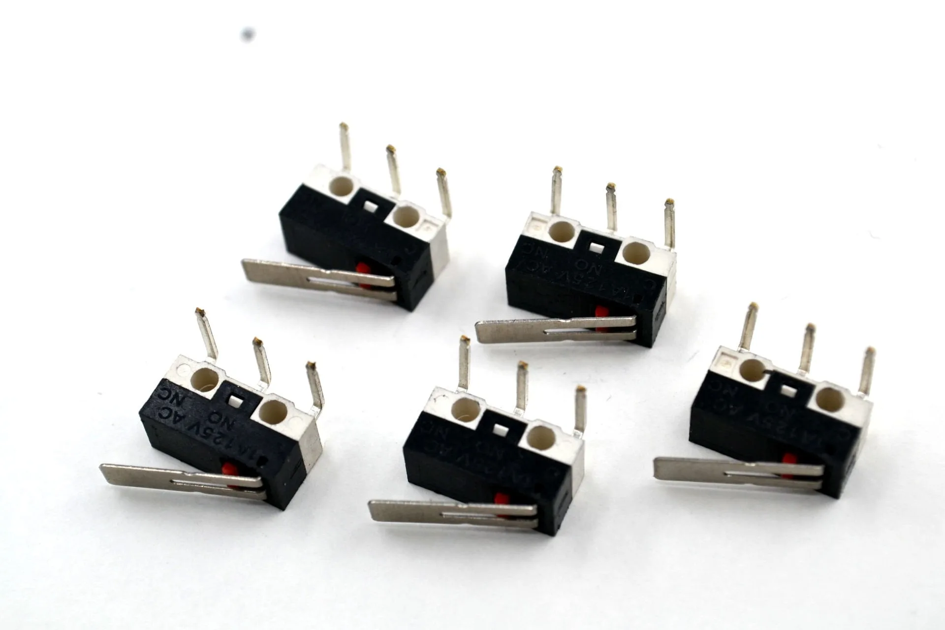 5 Adet Mini Mikro Anahtar Paletli KW10 Z1P 90 Derece Yan L Pin