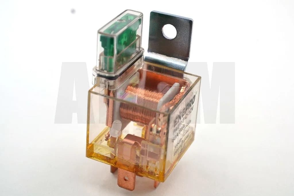 12V 60A/80A Şeffaf Mini Röle 5 Fişli Sigortalı Kırmızı Ledli