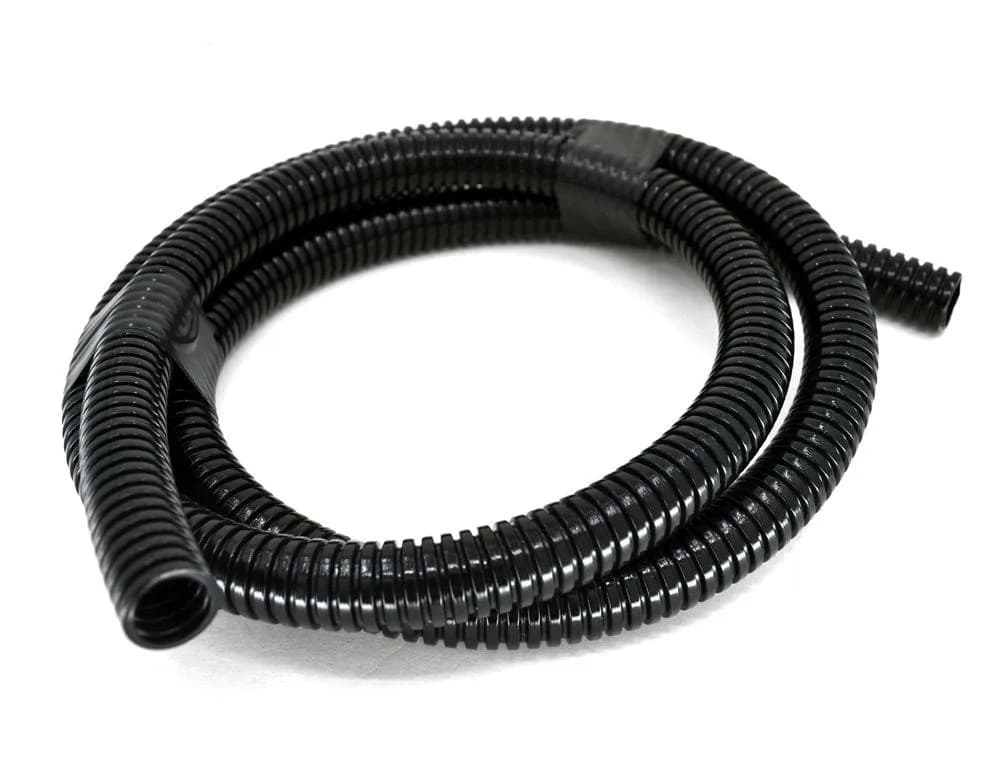 5mm Yarıksız Spiral Boru Kablo İzolasyon Hortumu Siyah Esnek