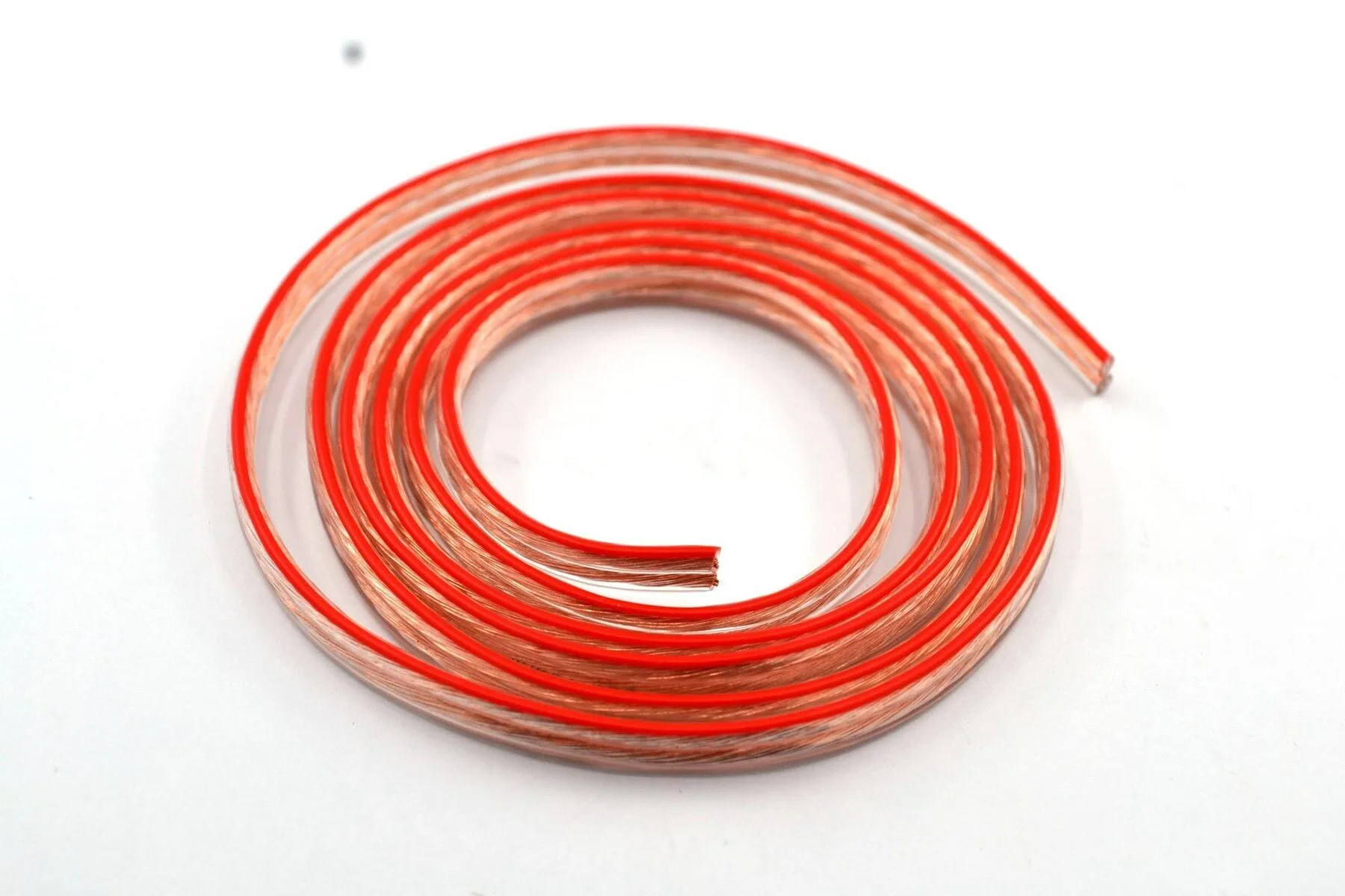 2X0,75mm² Bitişik Hoparlör Kablosu Şeffaf
