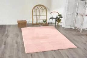Jassrug Tavşan Tüyü Kürk Halı 80x120 Pudra