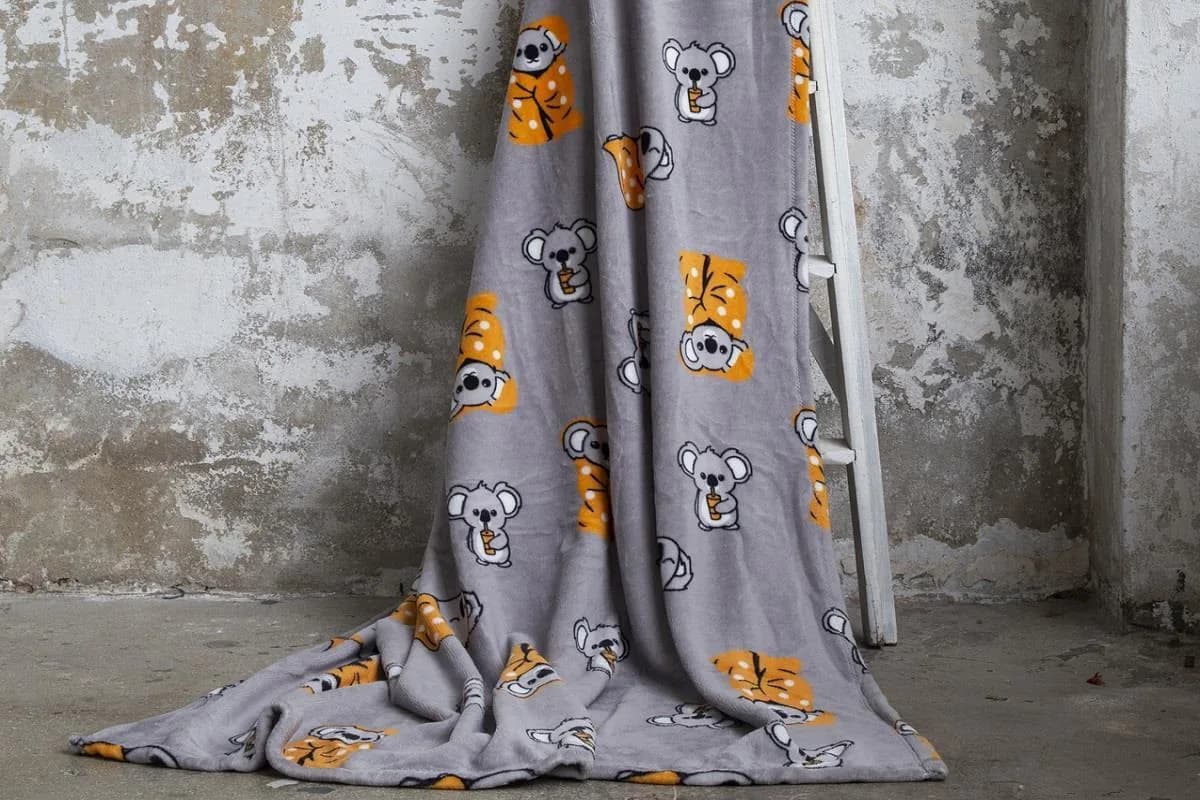 Dolce Bonita Home Wellsoft Çift Kişilik Battaniye 220x240 Koala Bear Turuncu