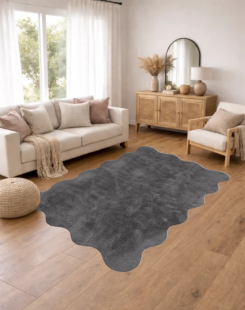 Jassrug Halı 80X150 Ripple Antrasit