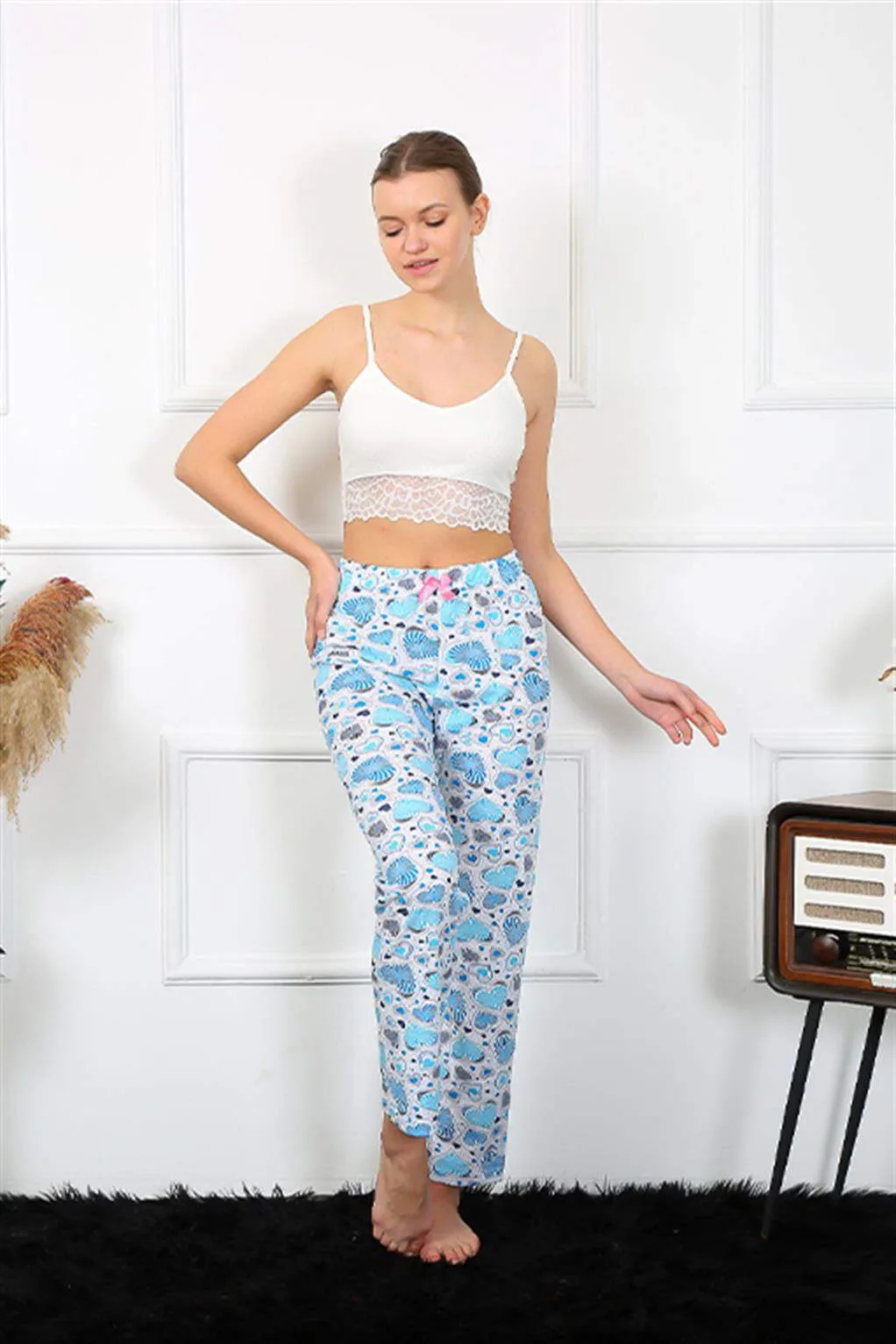 Angelino Kadın Pamuklu Alt Pijama 27469