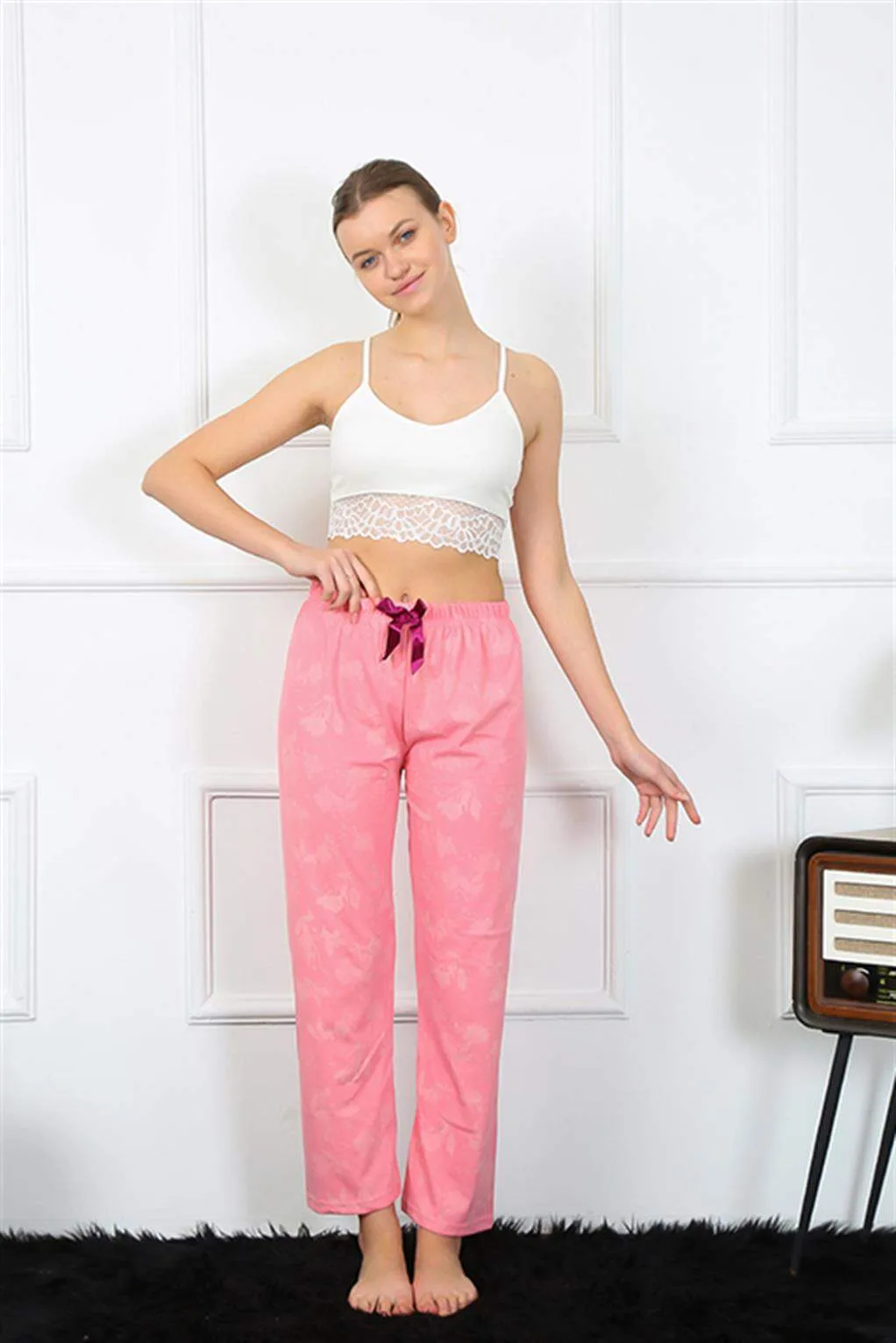 Angelino Kadın Pamuklu Alt Pijama 27462