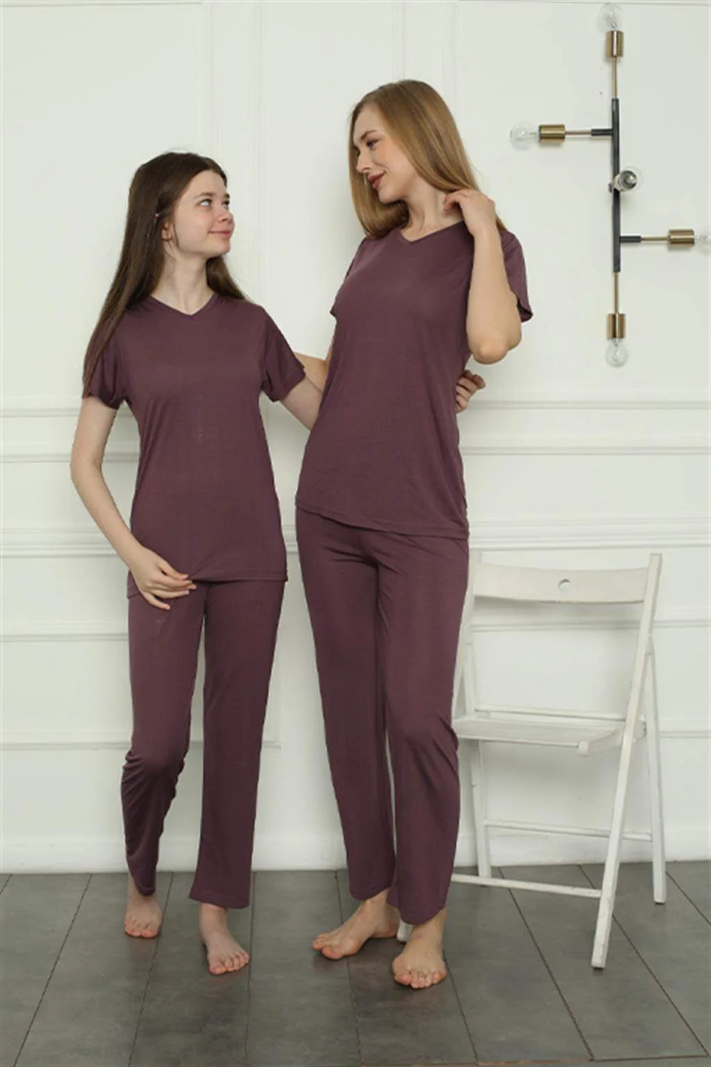 Angelino Anne Kız Aile Penye Pijama Takım Ayrı Ayrı Satılır. Fiyatları Farklıdır 50106