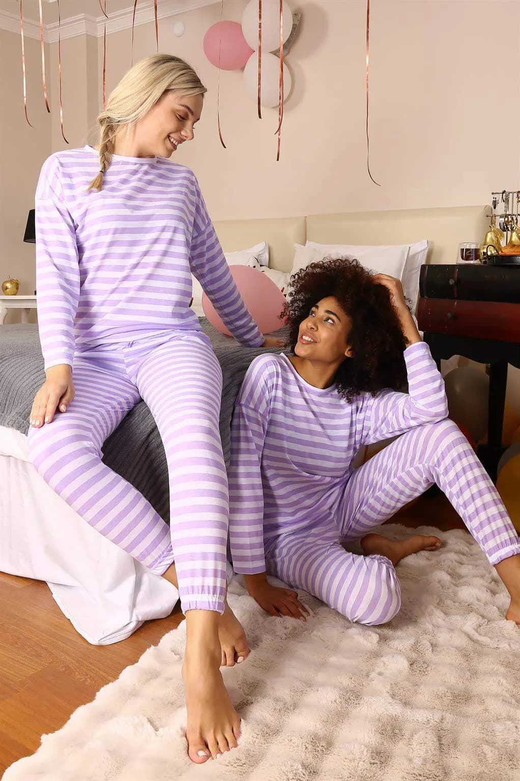 Angelino Kadın Uzun Kollu Penye Pijama Takımı 4175