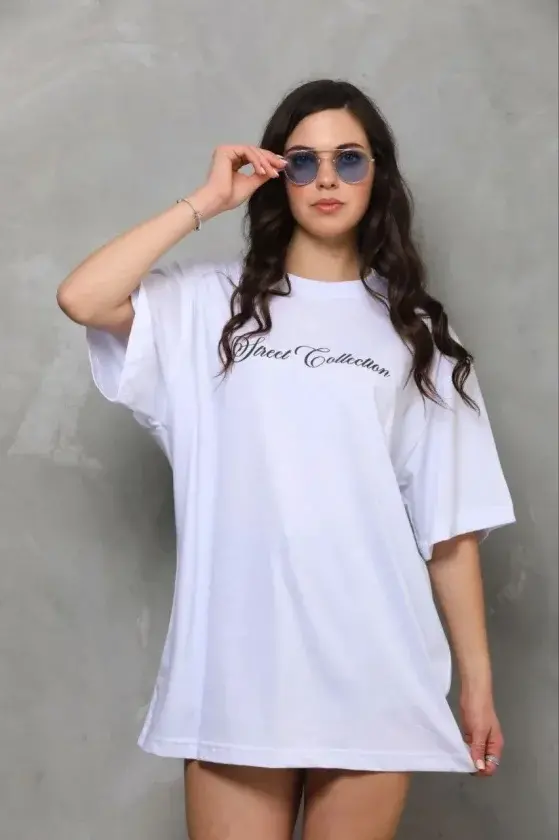 Baskılı T-Shirt Kısa Kol Bisiklet Yaka Regular Rahat Kalıp Günlük Tişört