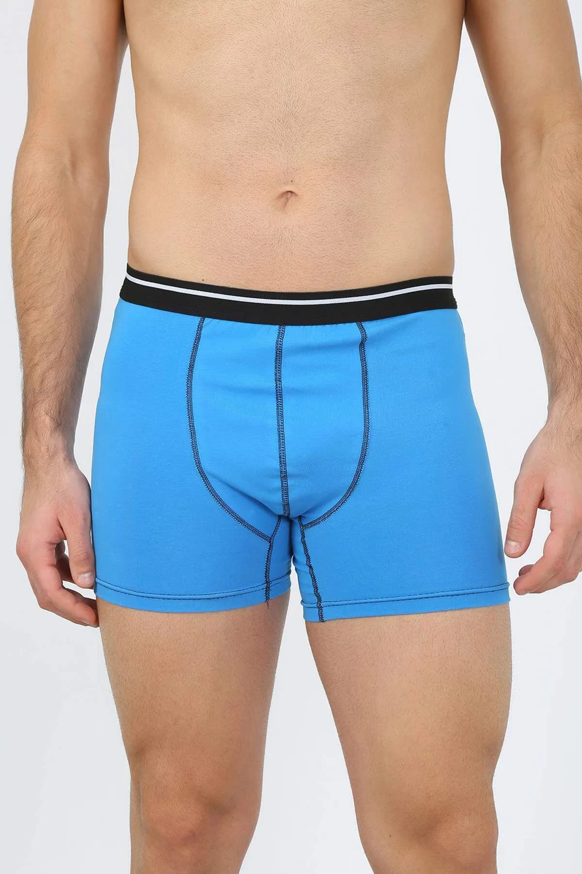 Erkek Pamuk Likralı Boxer 40133
