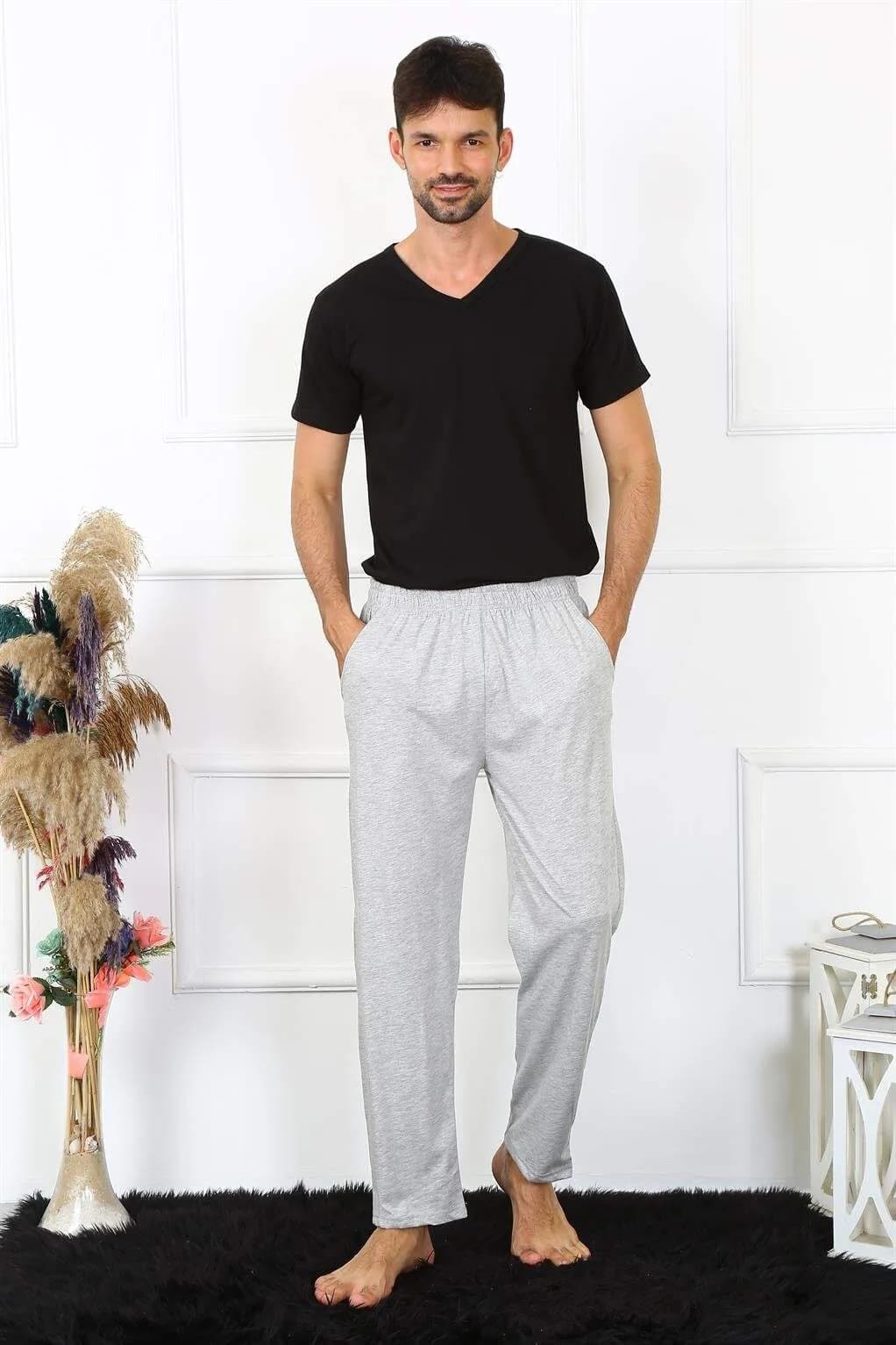 Erkek Pamuk Tek Alt Pijama 27495