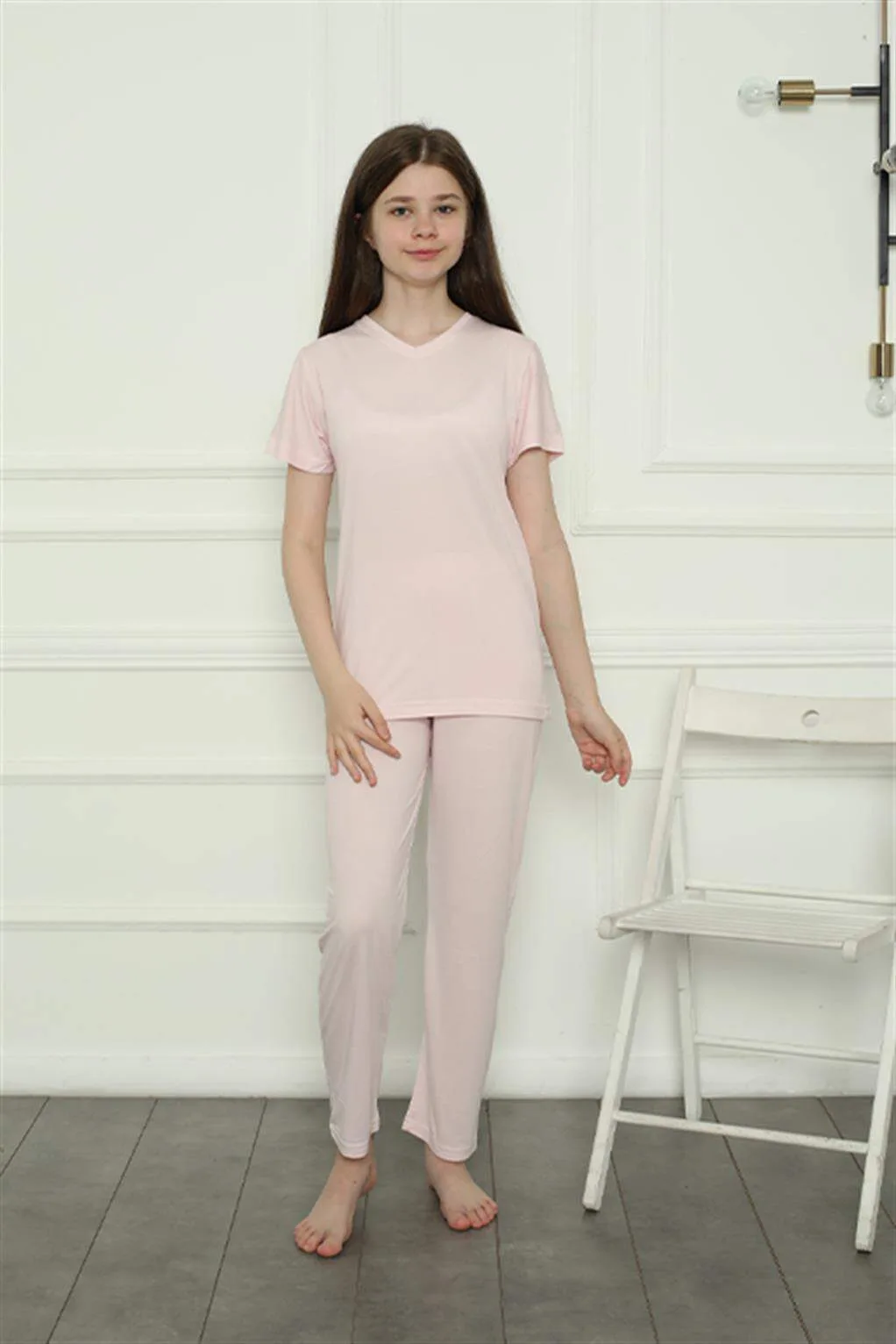 Kız Çocuk Penye Pijama Takım 20400
