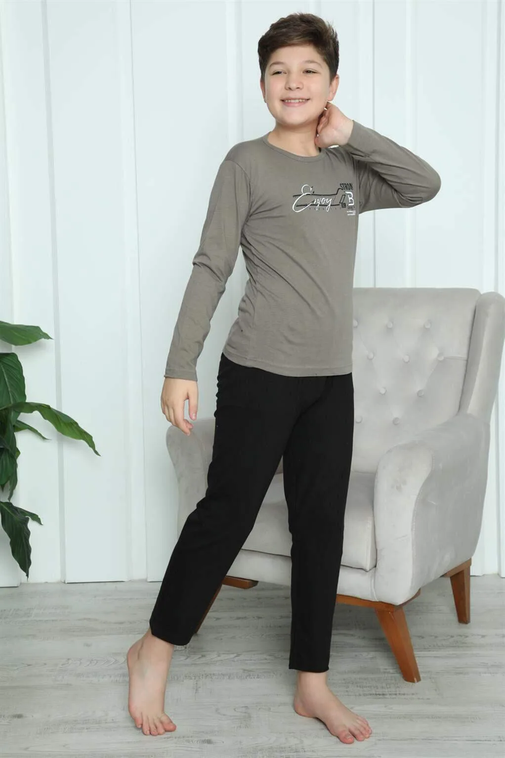 Erkek Çocuk Penye Pijama Takım 20418
