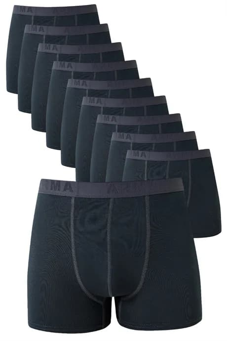 Füme Erkek Boxer 10'lu Paket Pamuklu Esnek Kumaş