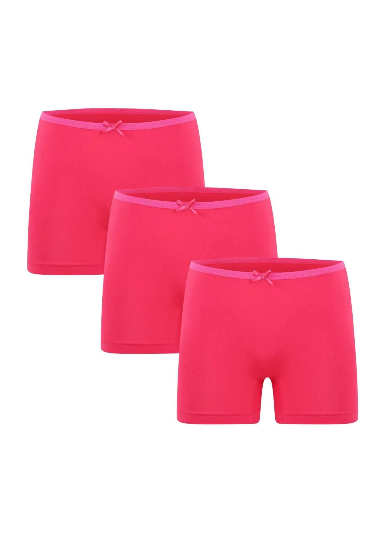 Kadın Penye 3lü Boxer Fuşya 40260