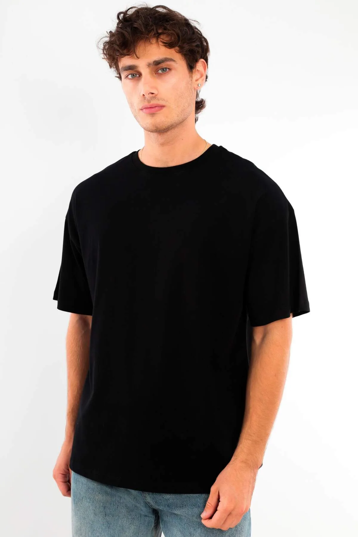 Angelino Büyük Beden Oversize Fit %100 Pamuk T-shirt