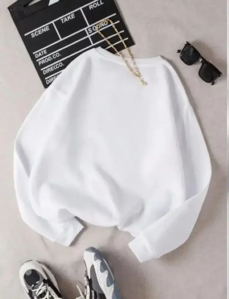 Üç İplik Biskilet Yaka Basic SweatShirt