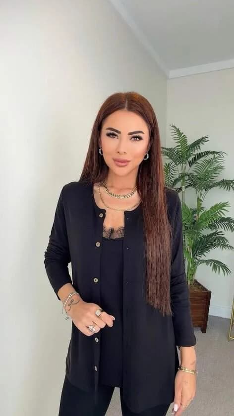 Kadın Kısa Kollu Kare Yakalı önden çapraz Kesim Detaylı Krep Elbise
