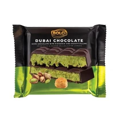 Fıstıklı Kadayıf Dolgulu Bitter Çikolata 100 g (Flowpack)