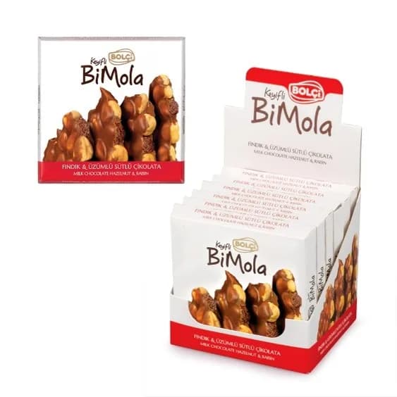 SÜTLÜ ÇİKOLATALI FINDIKLI VE KURU ÜZÜMLÜ TABLET 70 g