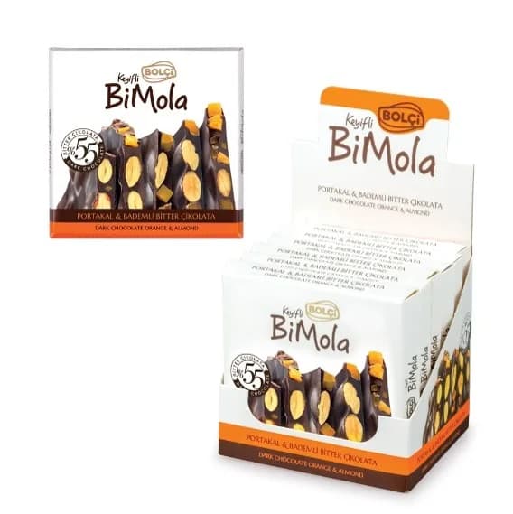 BİTTER ÇİKOLATALI PORTAKAL VE BADEMLİ TABLET 70 g