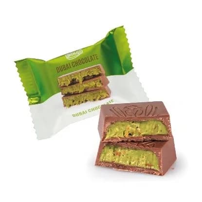 Fıstıklı Kadayıf Dolgulu Sütlü Çikolata (Flowpack) 3 kg