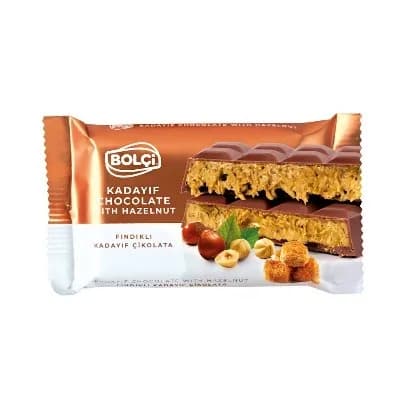 FINDIKLI KADAYIF DOLGULU SÜT ÇİKOLATASI 65 g (FLOWPACK)
