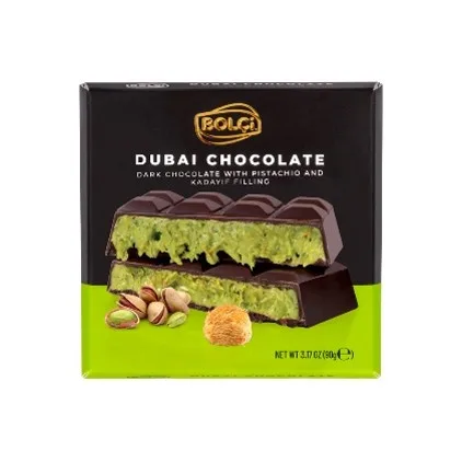 Fıstıklı Kadayıf Dolgulu Bitter Çikolata 90 g
