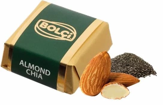 BADEM & CHIA DOLGULU SÜT ÇİKOLATALI ÖZEL KÜP (KOYU YEŞİL) 2,5 kg