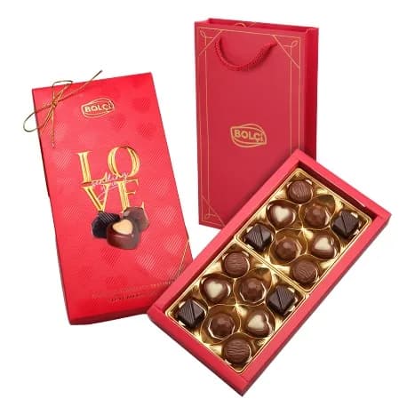ÇEŞİTLİ ÇİKOLATALI PRALİNLER LOVE 160 g