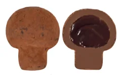 PRALİN DOLGULU, KAKO TOZLU MANTAR ŞEKLİNDE PRALİNLER 2,4 kg