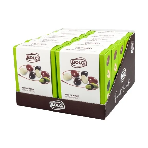 ÇEŞİTLİ ÇİKOLATALI FISTIKLI DRAGE 80 g