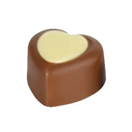 HEART - Koyu Ganaj Dolgulu Sütlü ve Beyaz Çikolata 2,4 kg