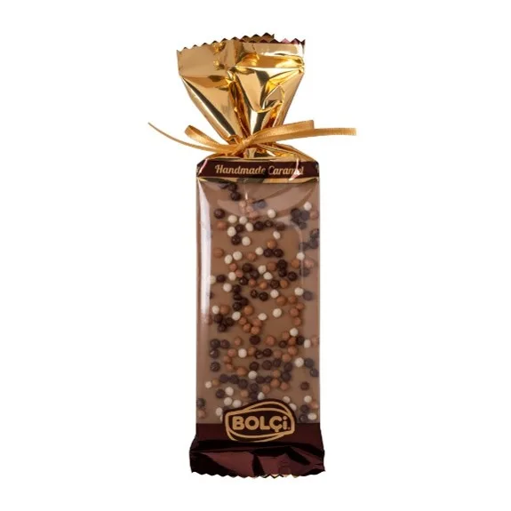 ÇITIR PİRİNÇLİ KARAMELLEŞTİRİLMİŞ BEYAZ ÇİKOLATA TABLETİ 60 g