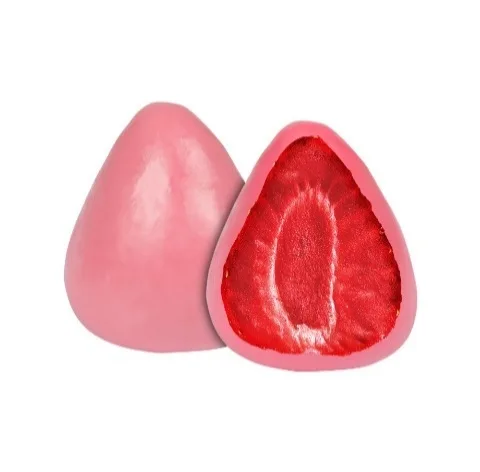 ÇİLEKLİ, BEYAZ ÇİKOLATALI KAPLAMALI ÇİLEKLİ DRAGE 2,5 kg