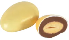 ŞEKER KAPLI SÜT ÇİKOLATALI BADEM DRAGE (SARI) 3 kg