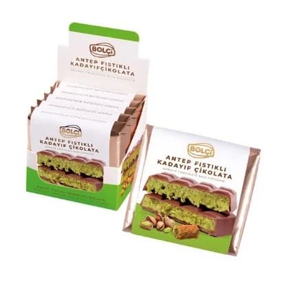 Fıstıklı Kadayıf Dolgulu Sütlü Çikolata 100 g